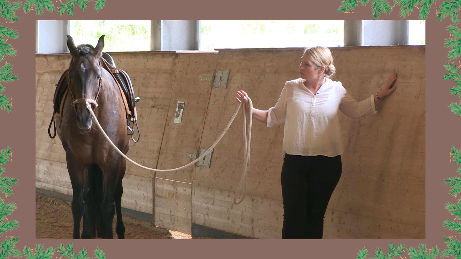 Horse Speak beim Reiten mit Kirsti Ludwig (2) Horse Speak Buttons Online-Seminar mit Kirsti Ludwig